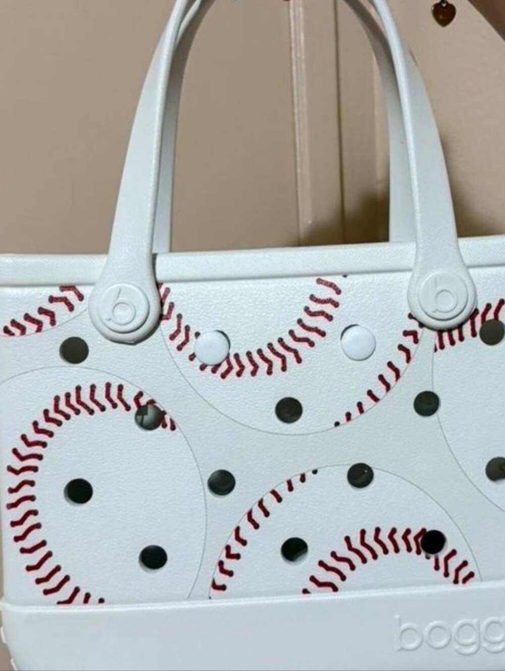 Bogg Bag Bitty Baseball Print Tote Bnwt   Rt Eh M